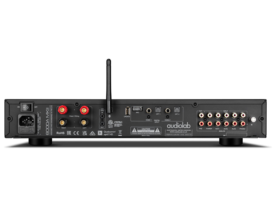 Audiolab 6000A MKII, vista posteriore