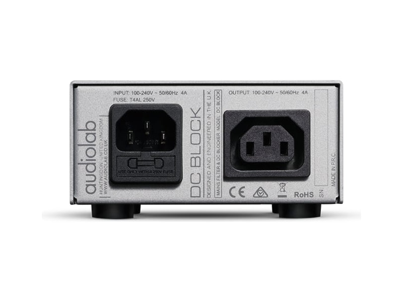 Audiolab DC Block, Silver, pannello posteriore
