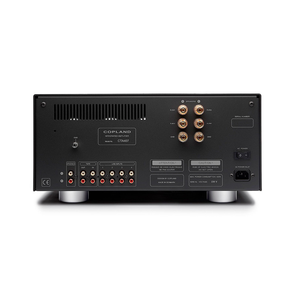 Copland CTA407, vista posteriore