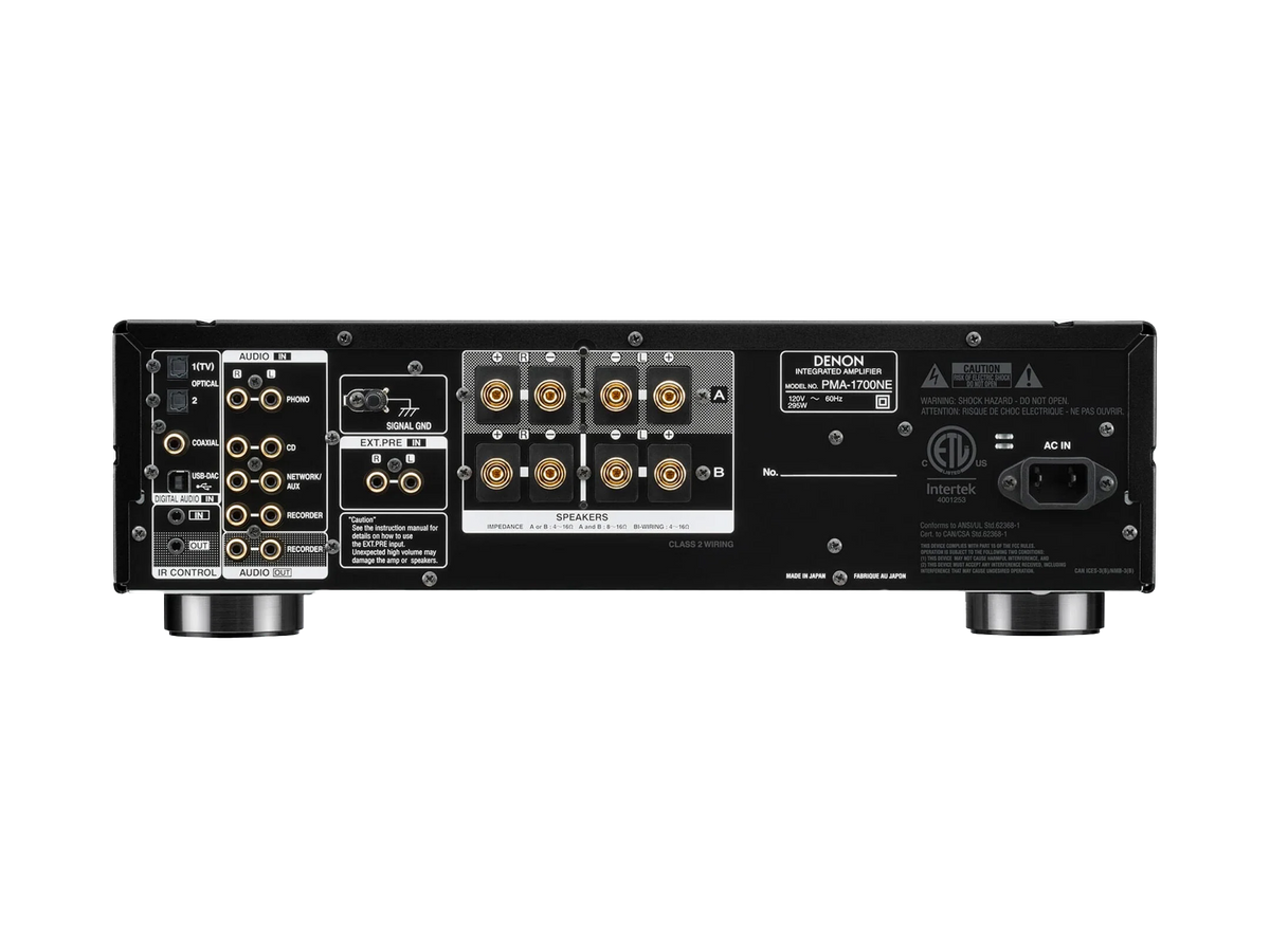 Denon PMA-1700NE — Vista posteriore