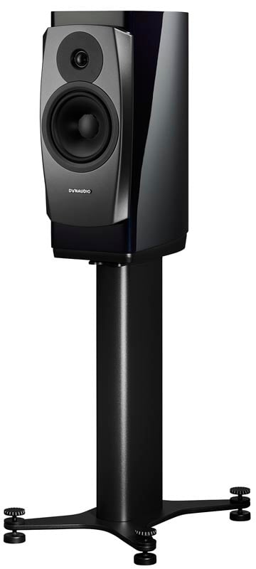 Dynaudio Confidence 20, finitura Midnight High Gloss, vista di tre quarti