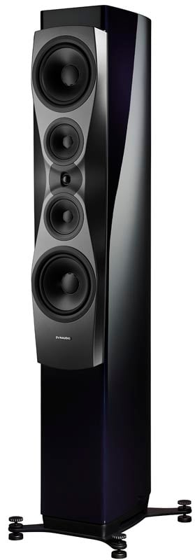 Dynaudio Confidence 60, finitura Midnight High Gloss, vista di tre quarti
