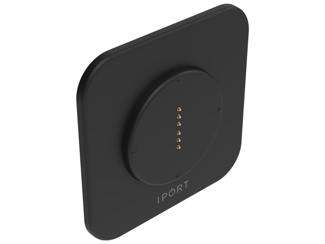 IPORT CONNECT PRO WallStation, Nero, vista di tre quarti