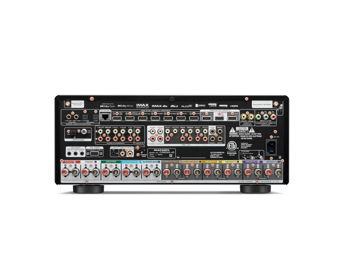 Marantz Cinema 40 — Vista posteriore
