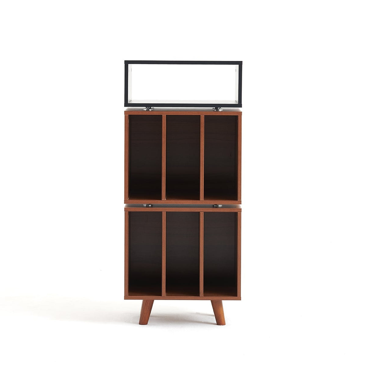 Norstone Stockholm 1100, finitura nero e noce, vista frontale