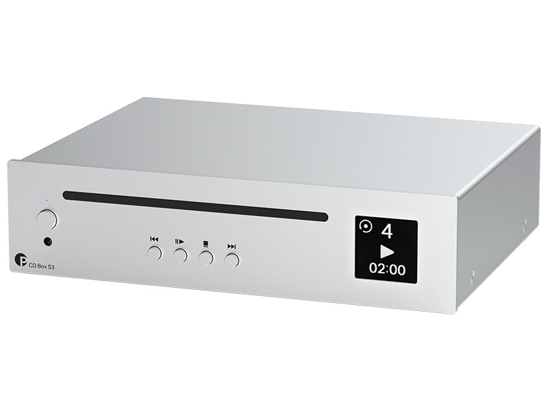 Pro-Ject CD Box S3, Vista frontale 2 Finitura Silver