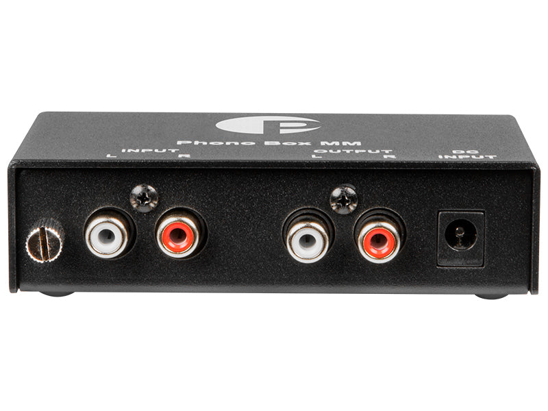 Pro-Ject Phono Box MM, vista posteriore
