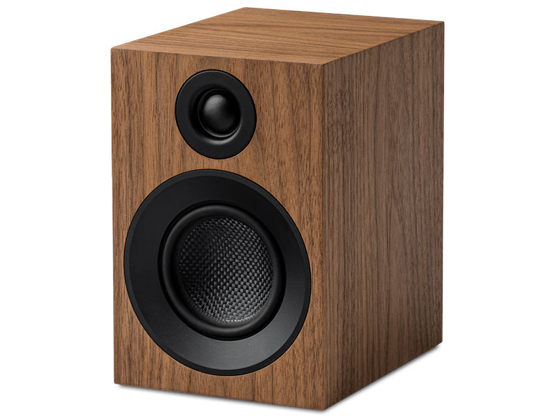 Pro-Ject Speaker Box 3 E Carbon, Vista frontale 2 Finitura Noce