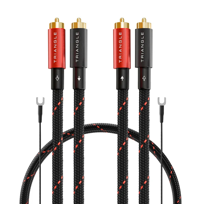 Triangle RED CABLE RCA — Vista frontale 2
