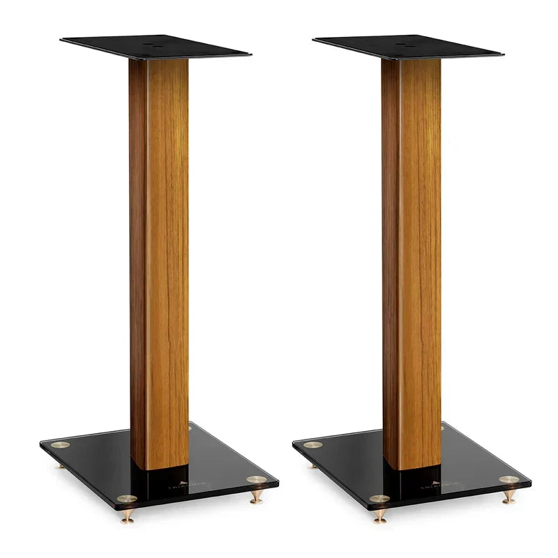 Triangle Stand S05 — Dettaglio Finitura Quercia