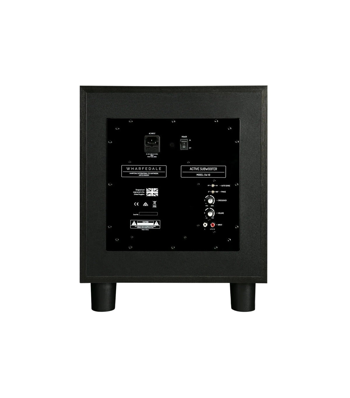 Wharfedale SW-10, vista posteriore