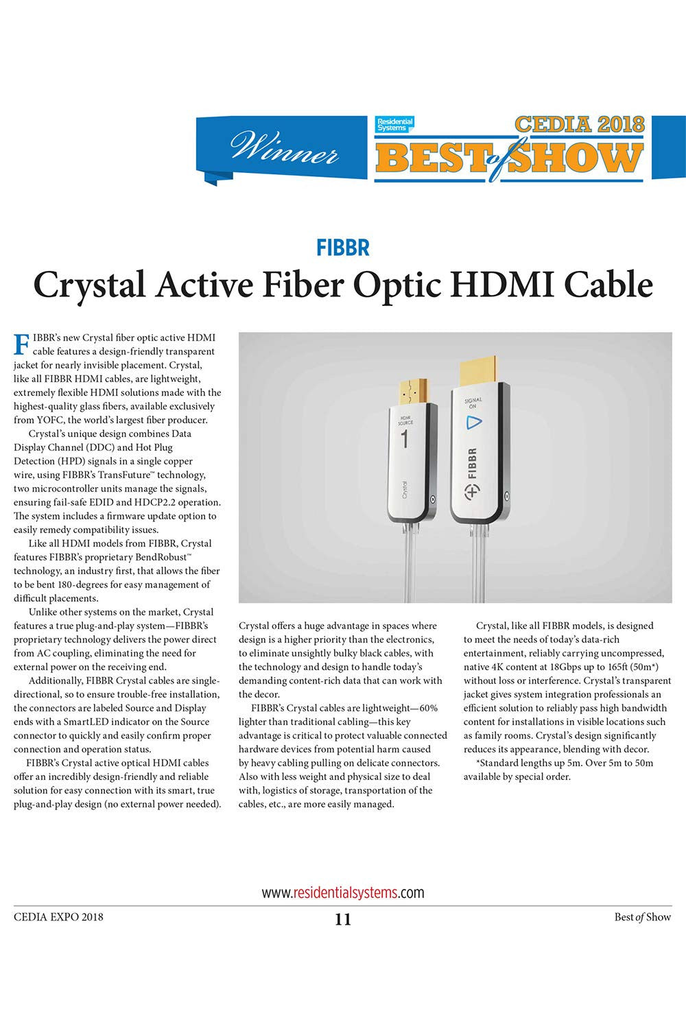 Fibbr Crystal Fibra Ottica 18 Gbps