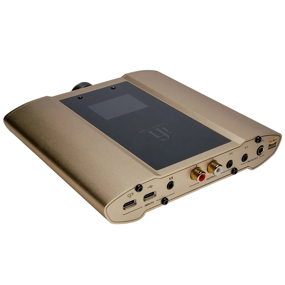 iFi Audio iDSD Valkyrie — 3/4 dal lato delle connessioni