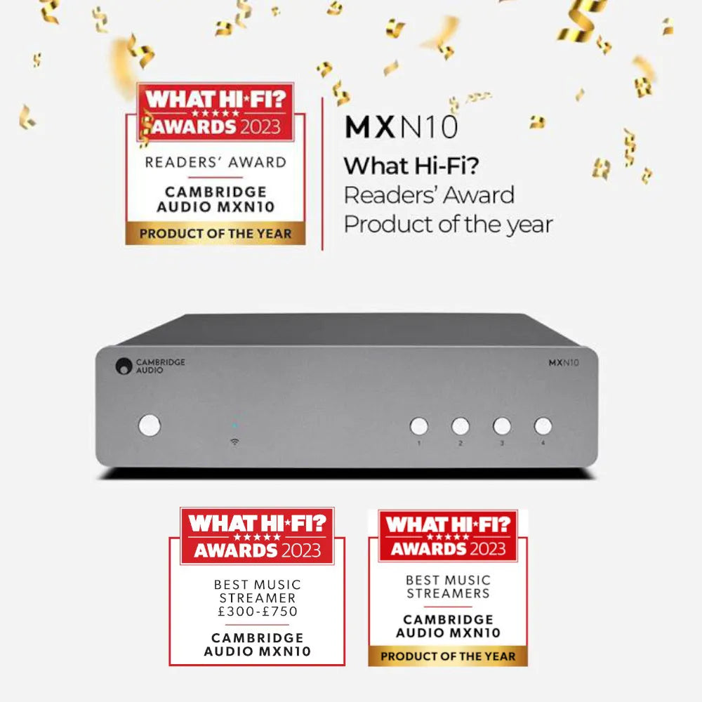 Cambridge Audio MXN10, con i riconoscimenti What Hi-Fi? Awards 2023