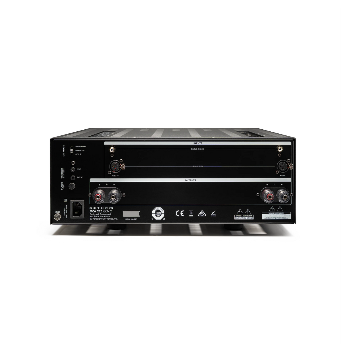 Anthem MCA225 GEN2 — Vista posteriore