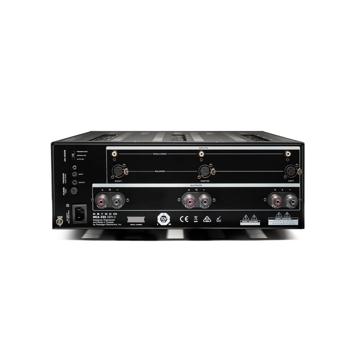 Anthem MCA325 GEN2 — Vista posteriore