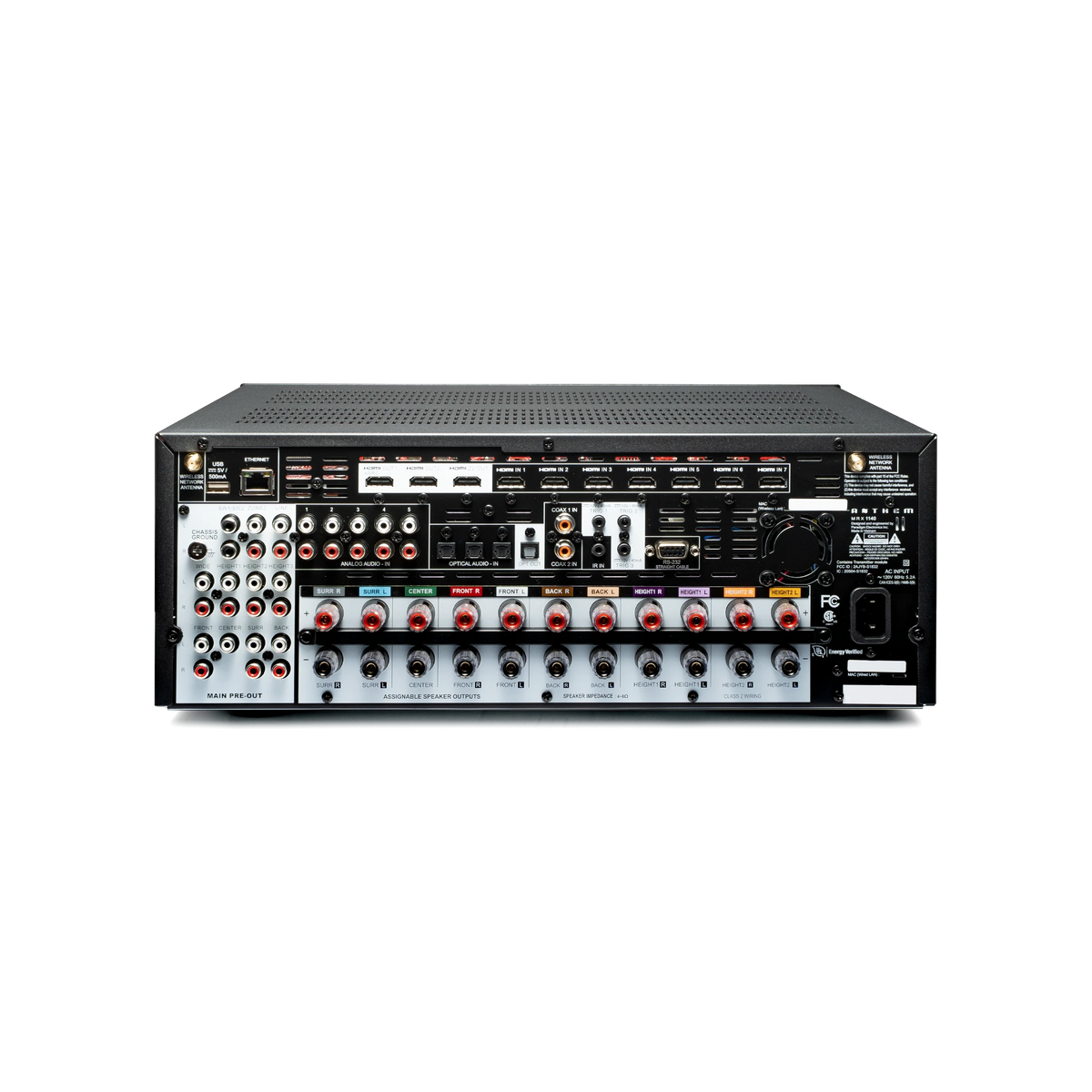 Anthem MRX 1140 8K — Vista posteriore