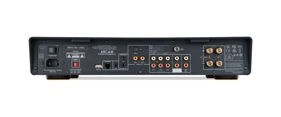 Arcam A5+ — Vista posteriore
