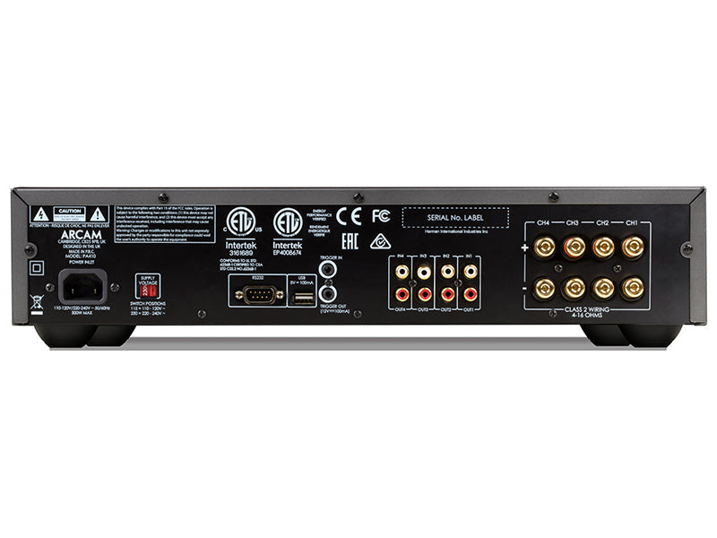 Arcam PA410 — Vista posteriore