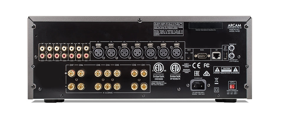 Arcam PA720 — Vista posteriore