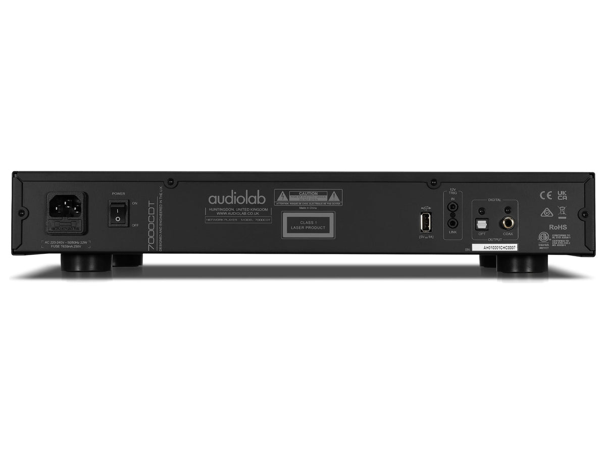 Audiolab 7000CDT — Nero, pannello posteriore