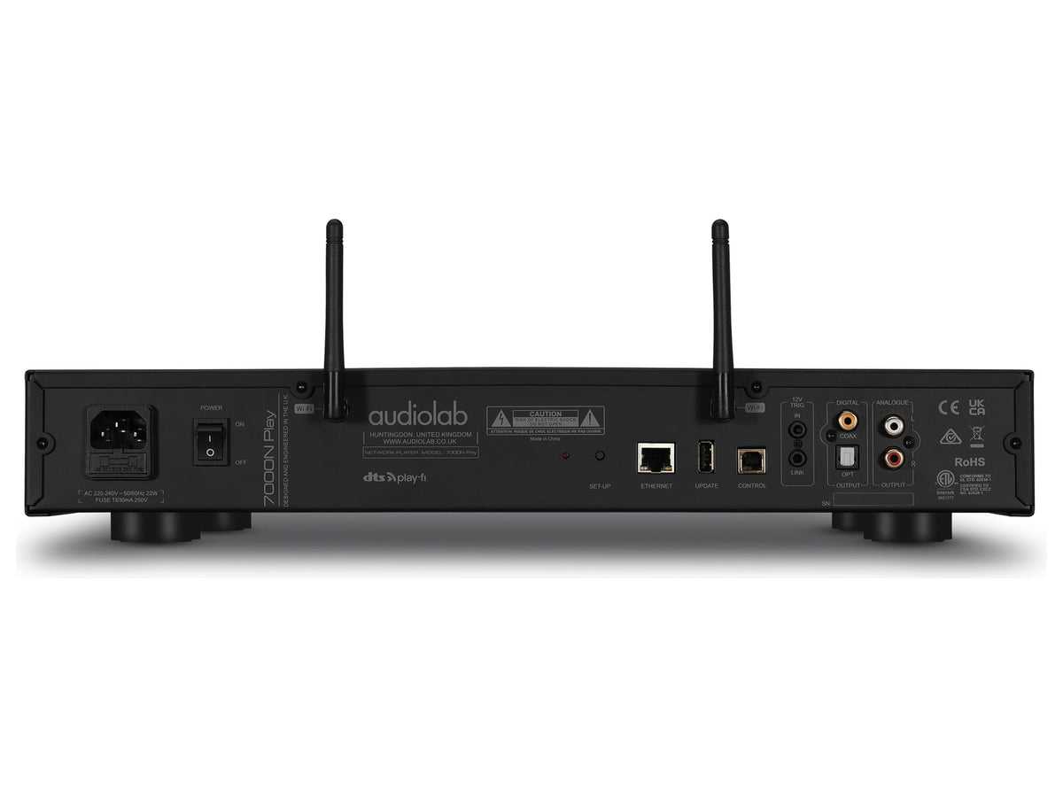 Audiolab 7000N Play — Nero, pannello posteriore