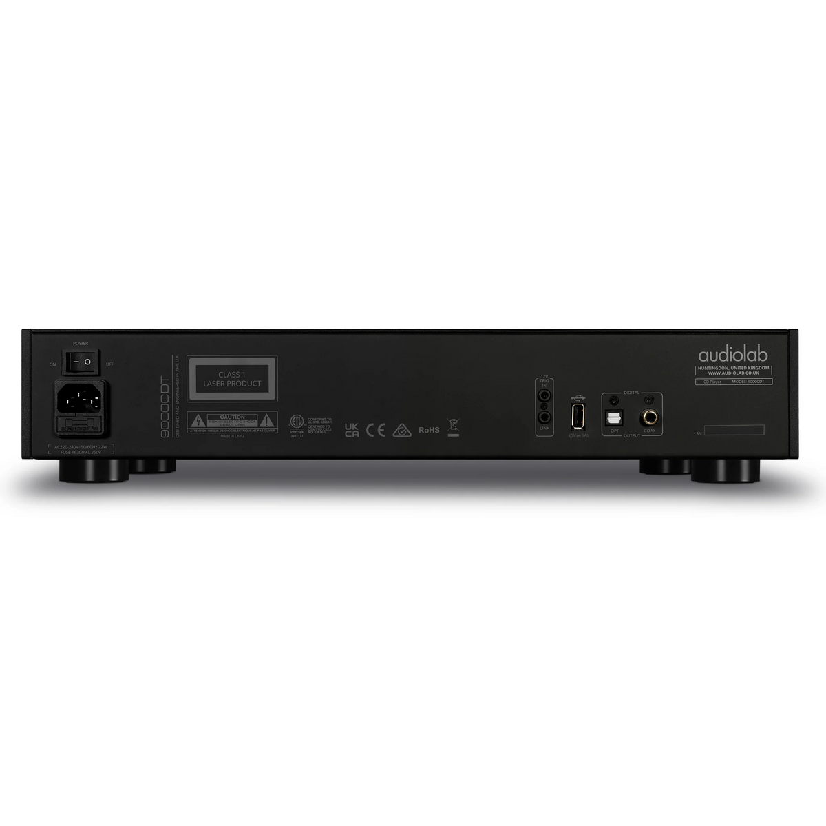 Audiolab 9000CDT — Vista posteriore