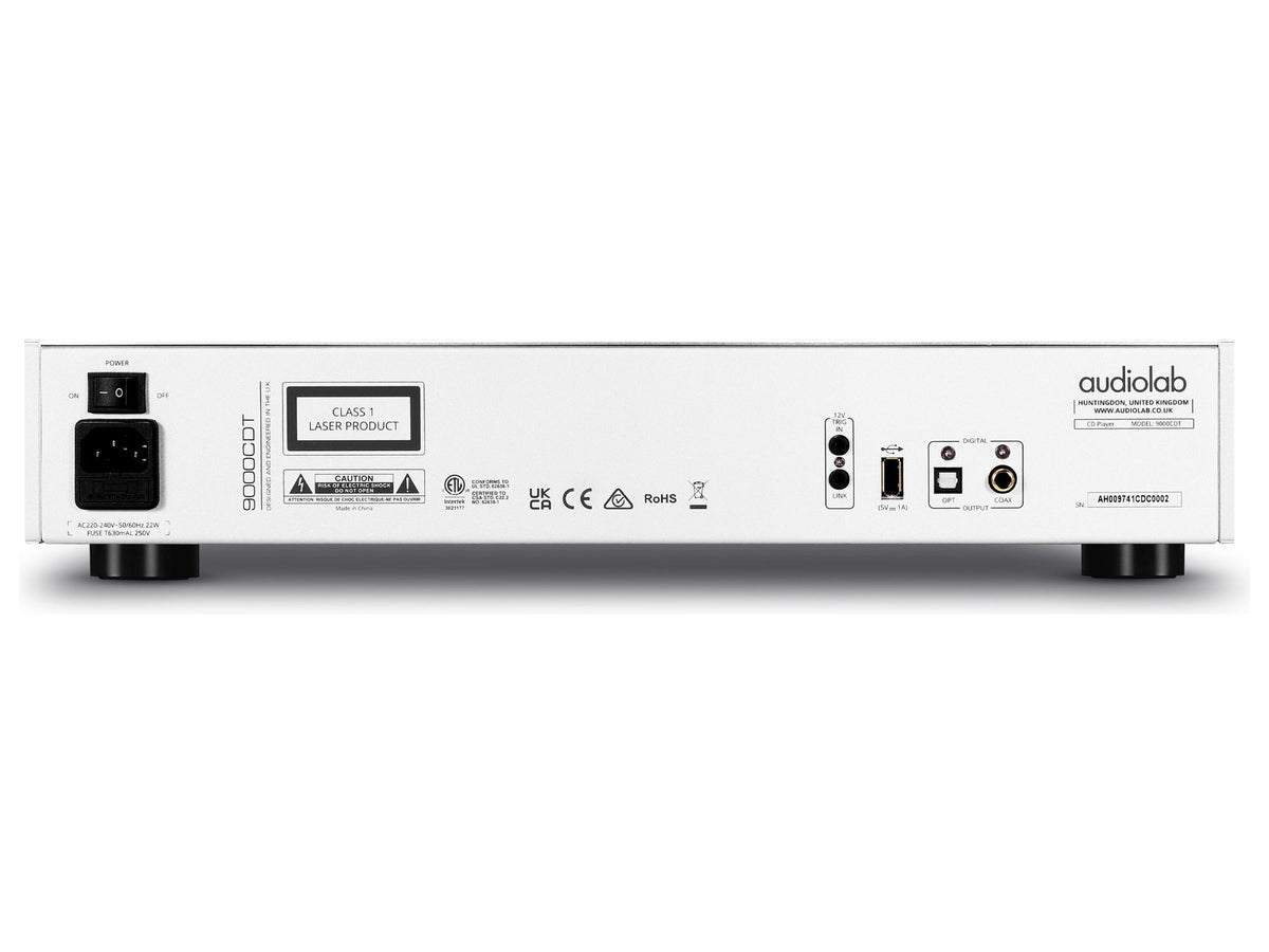 Audiolab 9000CDT, Silver, pannello posteriore