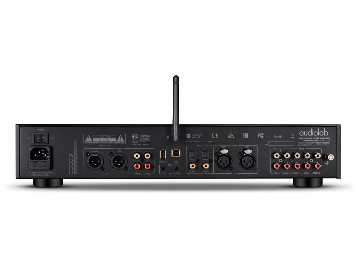 Audiolab 9000Q — Nero, pannello posteriore