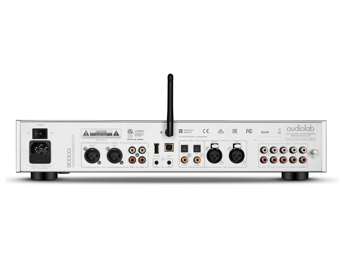 Audiolab 9000Q — Silver, pannello posteriore
