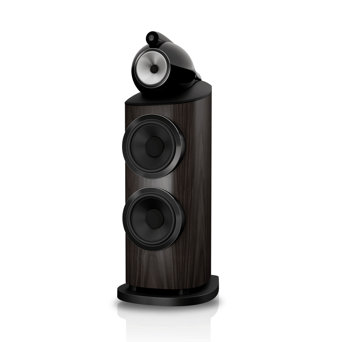 B&W 801 D5, Dark Walnut, vista di tre quarti