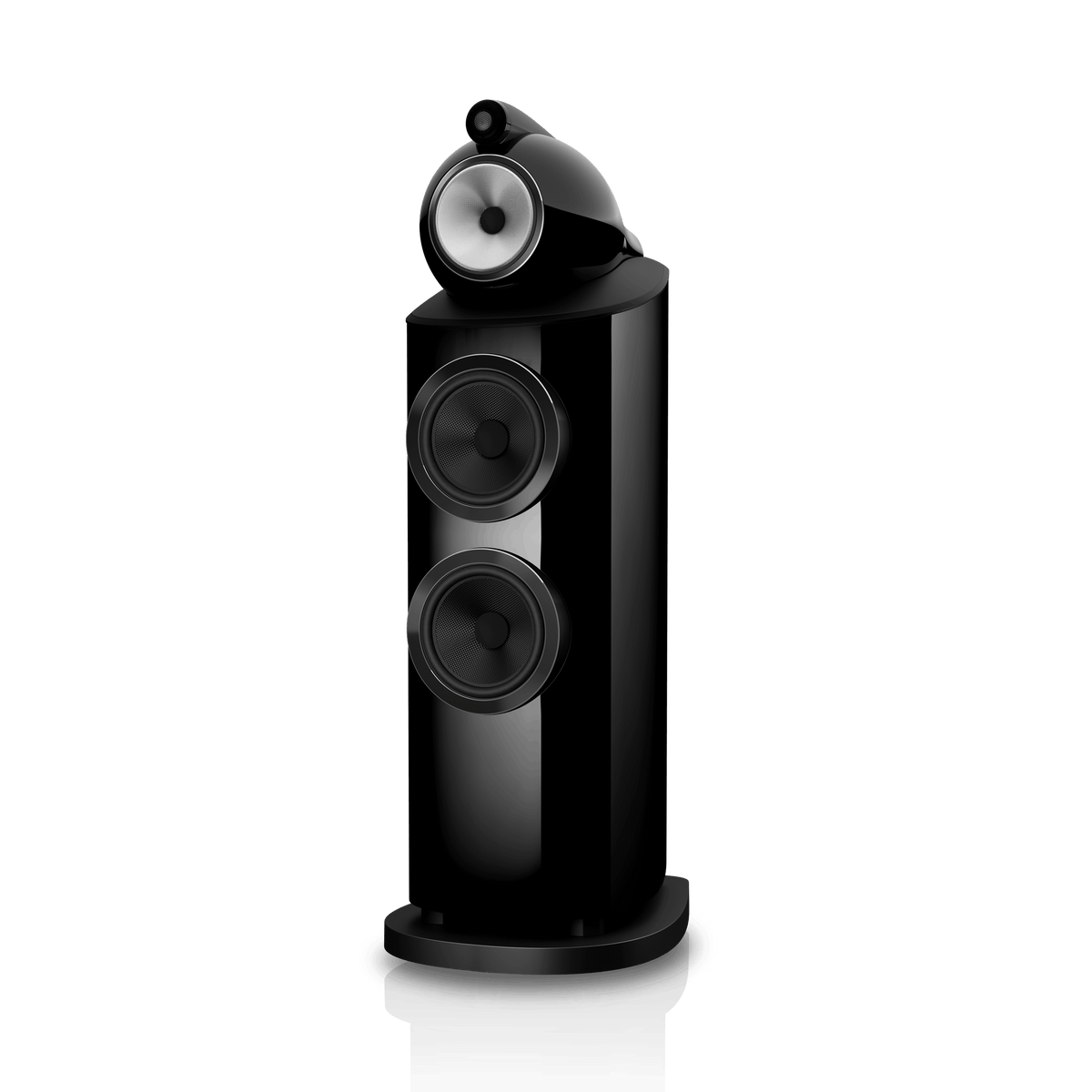 B&W 802 D5, Stealth Black, vista di tre quarti