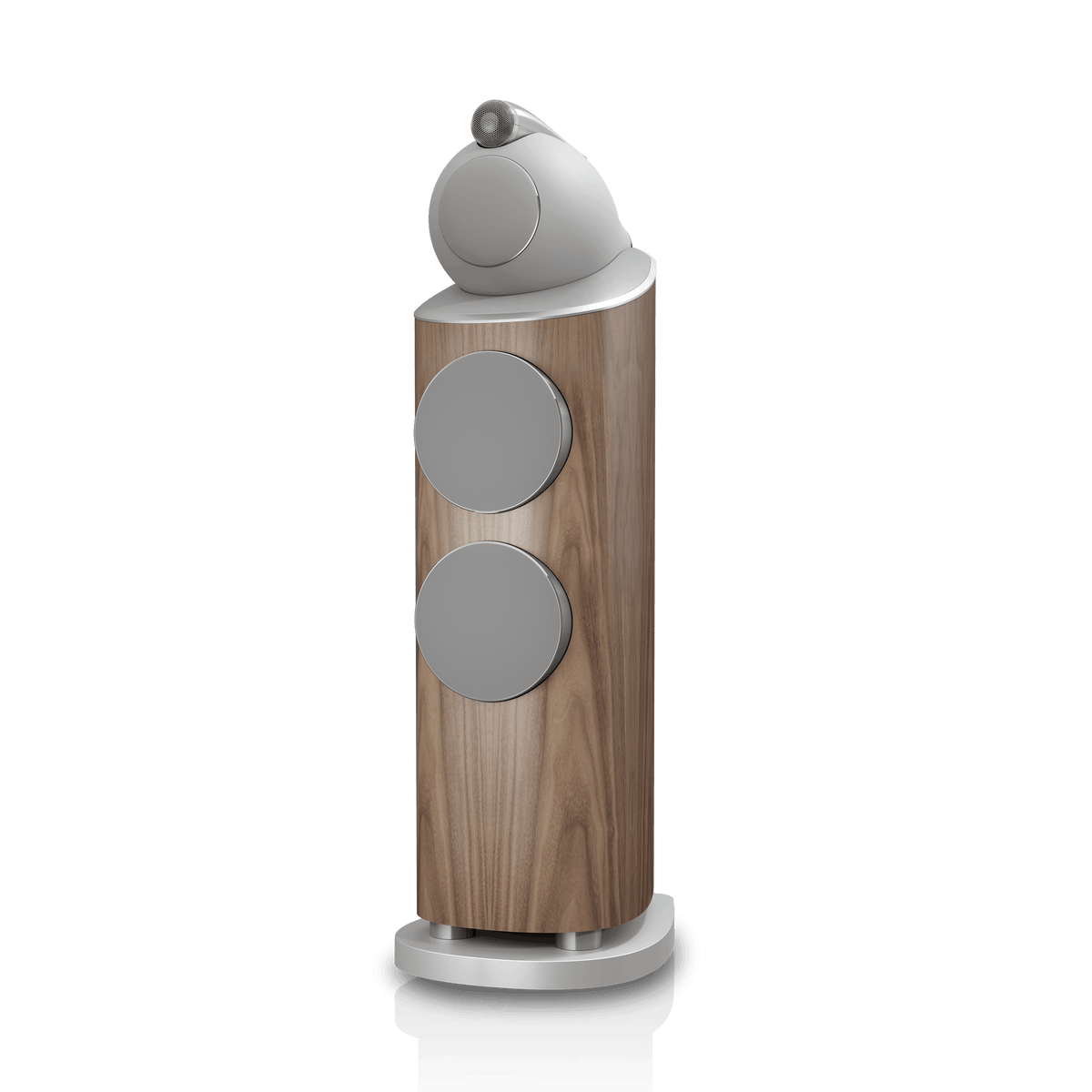 B&W 803 D5, Light Walnut, con griglia