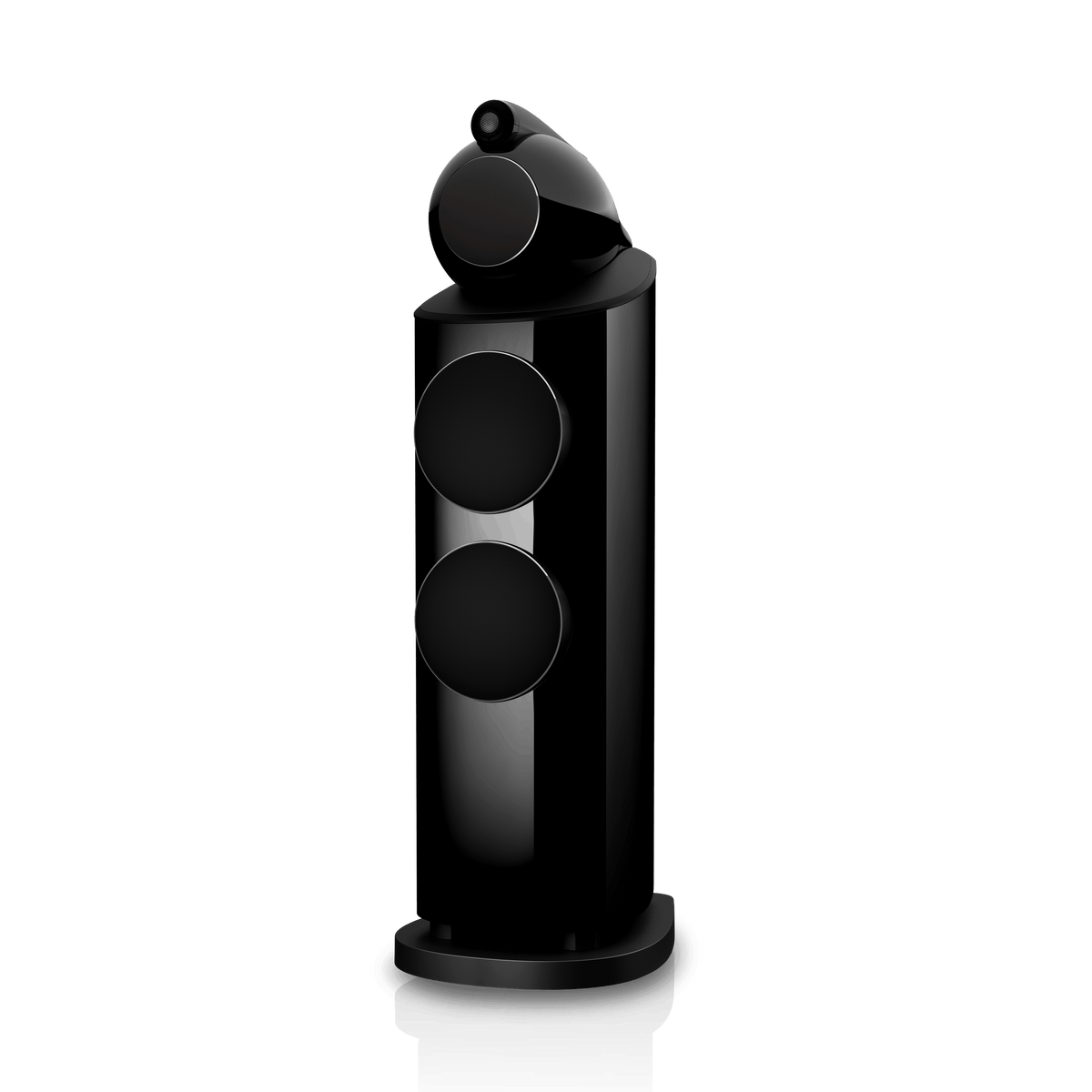 B&W 803 D5, Stealth Black, con griglia