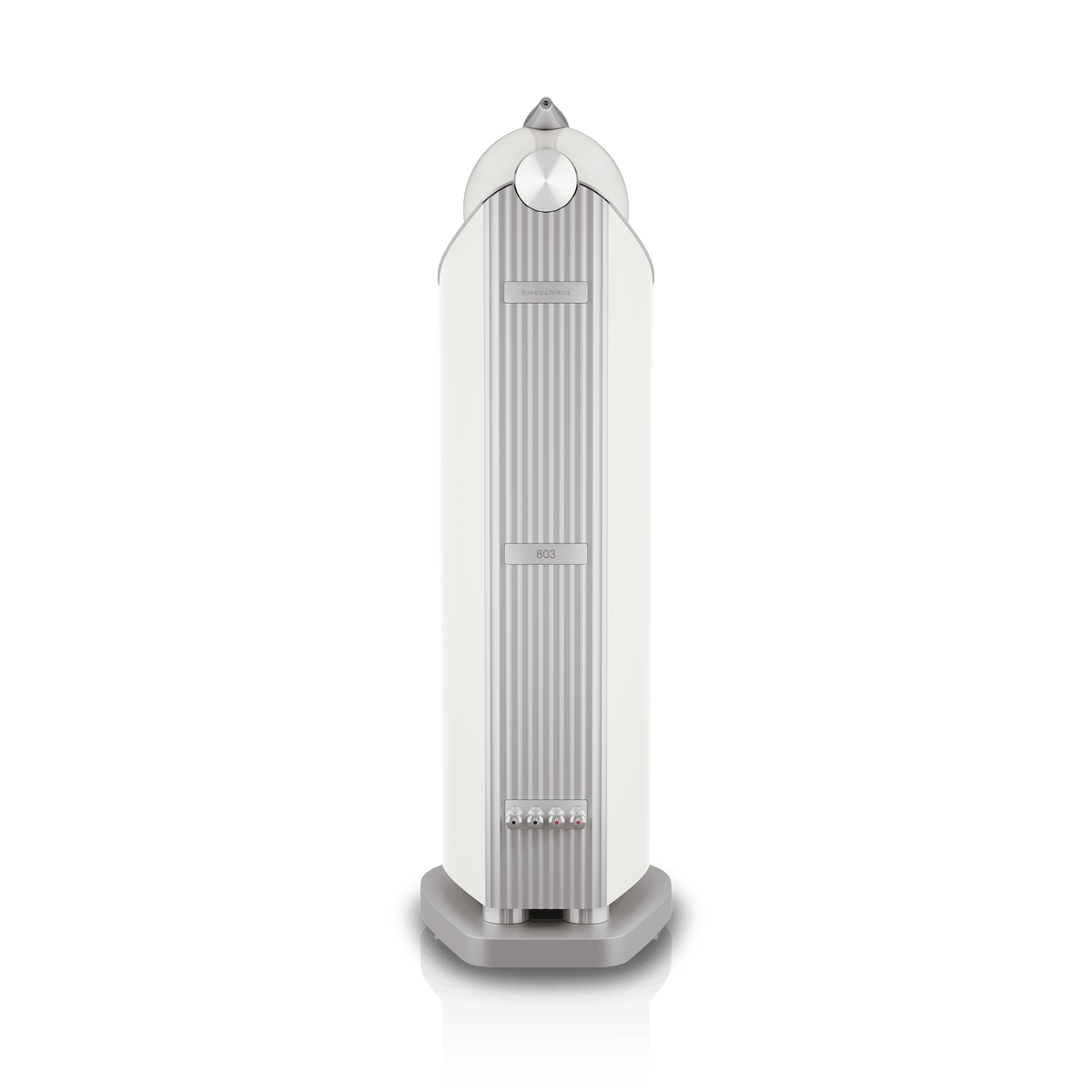 B&W 803 D5, Warm White, vista posteriore