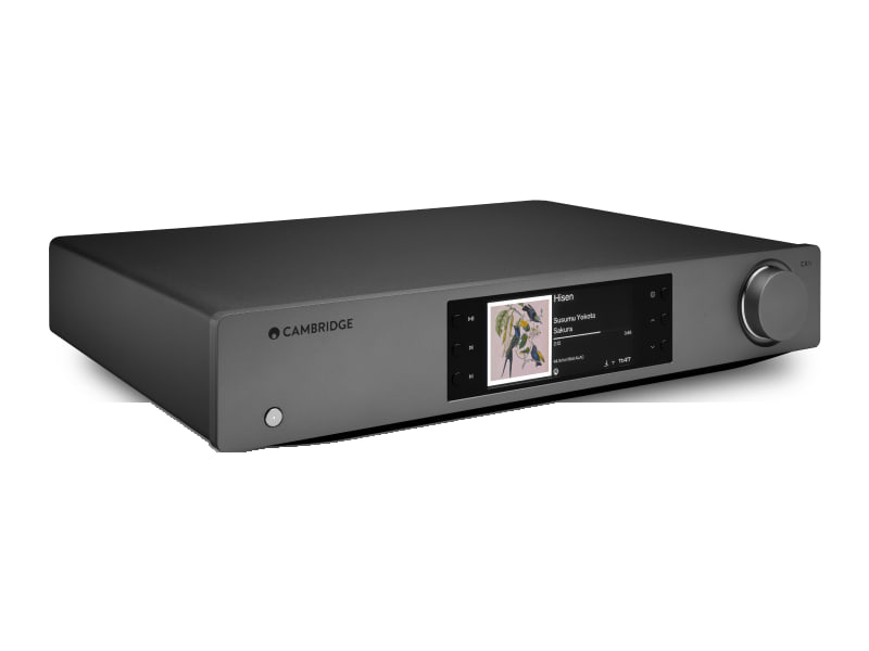 Cambridge Audio CXN100 SE — Lunar Grey, vista di 3/4 dall'alto