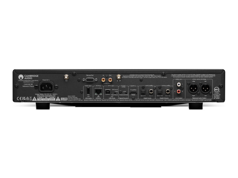 Cambridge Audio CXN100 SE — Nero, retro con HDMI eARC, ingressi digitali e uscite XLR e RCA