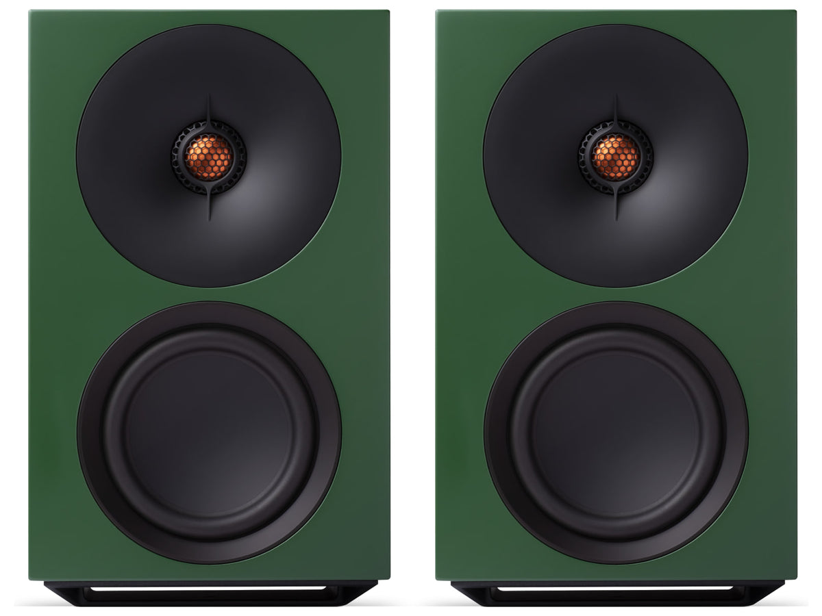 Cambridge Audio L/R Medium — Verde, coppia vista di fronte
