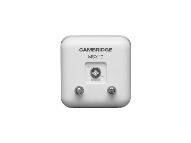 Cambridge Audio MSX10 — Bianco, retro con morsetti e attacco per la staffa
