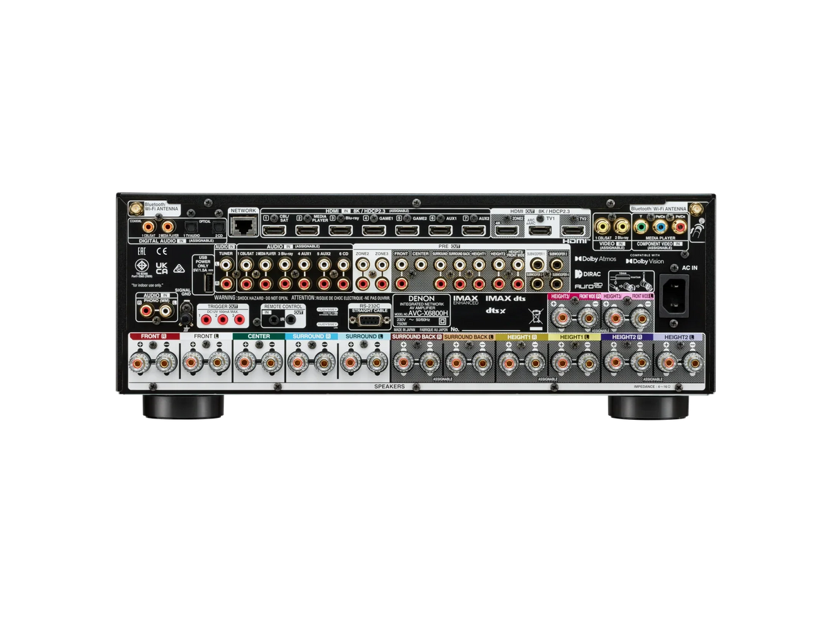 Denon AVC-X6800H — retro silver