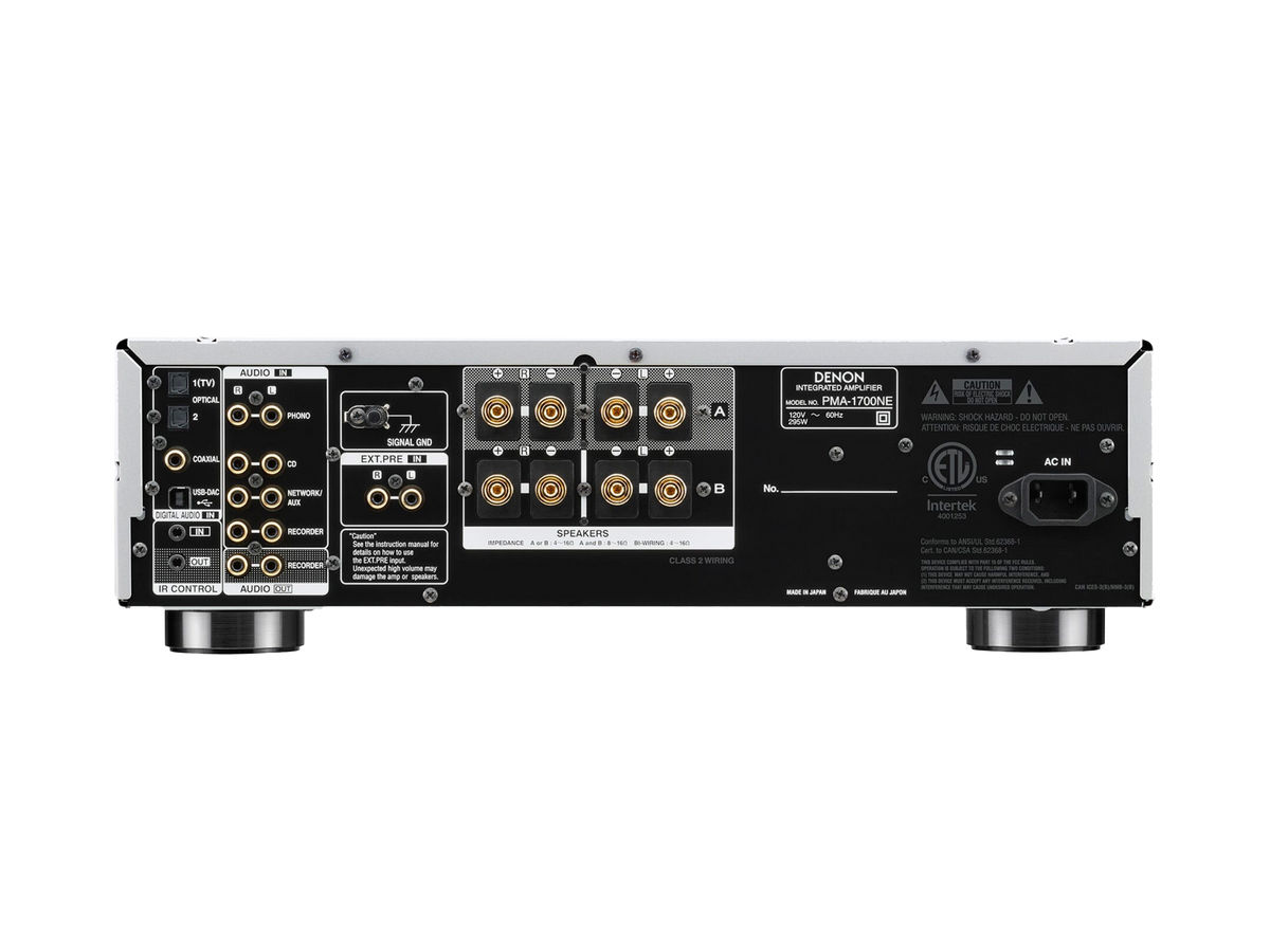 Denon PMA-1700NE — Vista posteriore