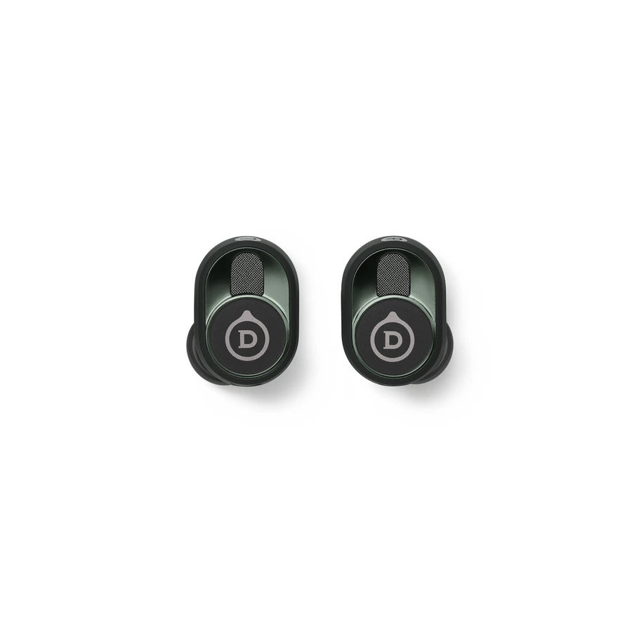 Devialet Gemini II Verde foresta, i due auricolari