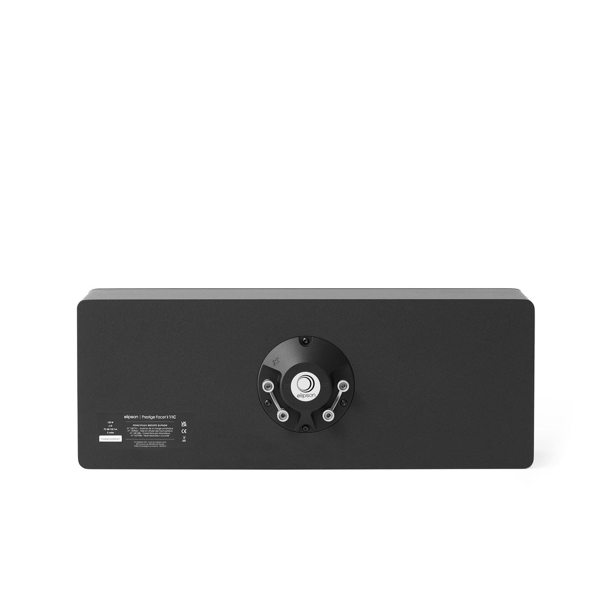 Elipson Prestige Facet II 11C, finitura nera, pannello posteriore