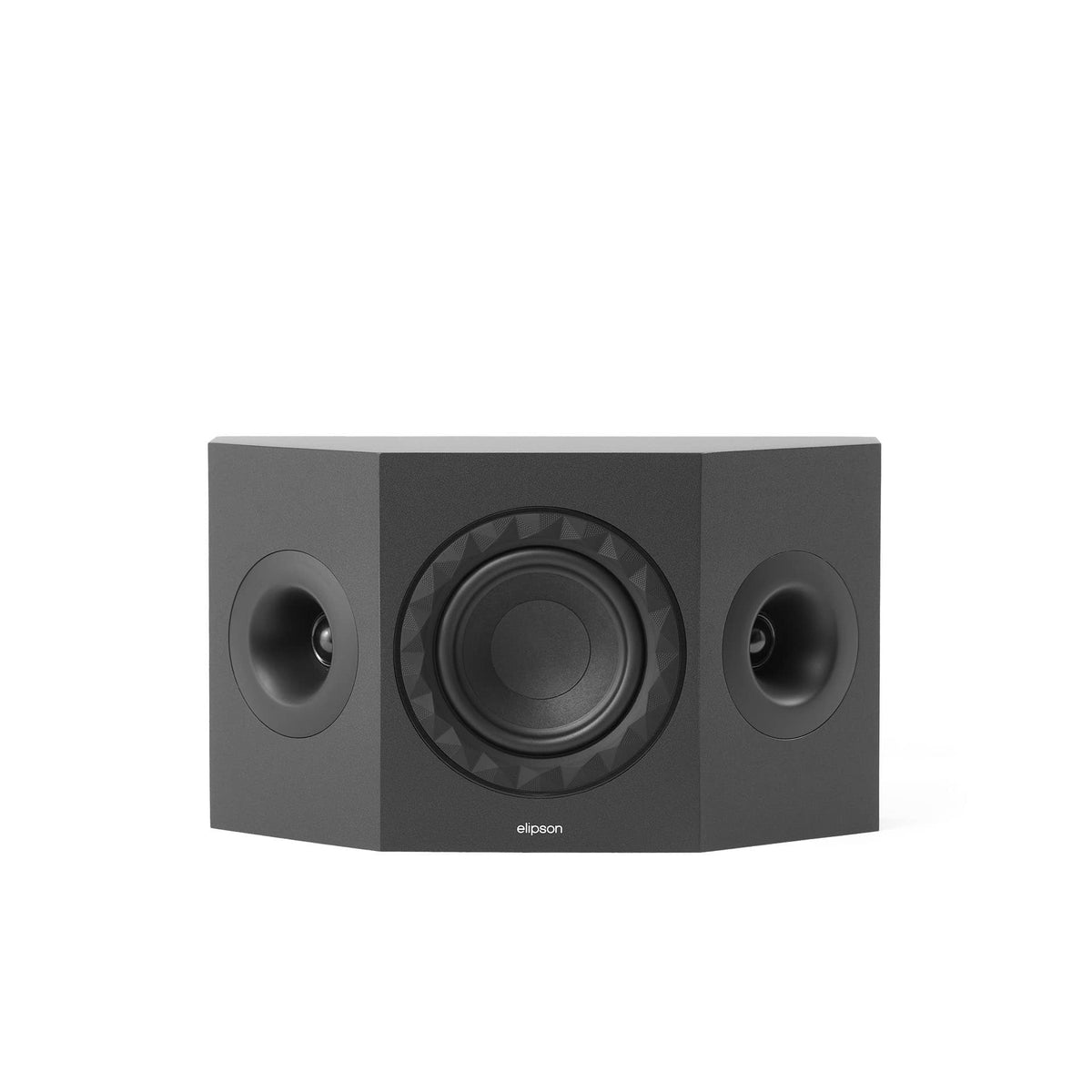 Elipson Prestige Facet II 7SR, finitura nera, vista frontale senza griglia