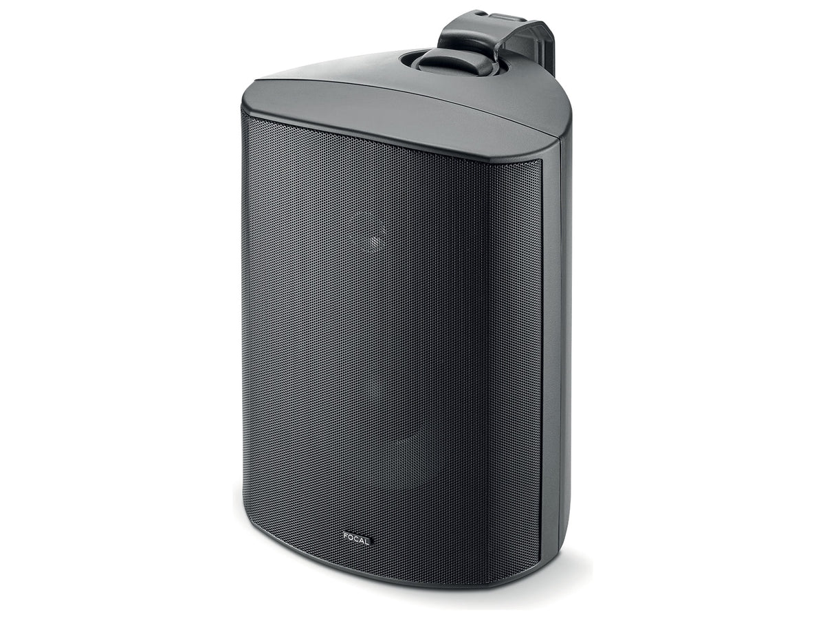 Focal 100 OD6, Nero, vista di tre quarti con griglia