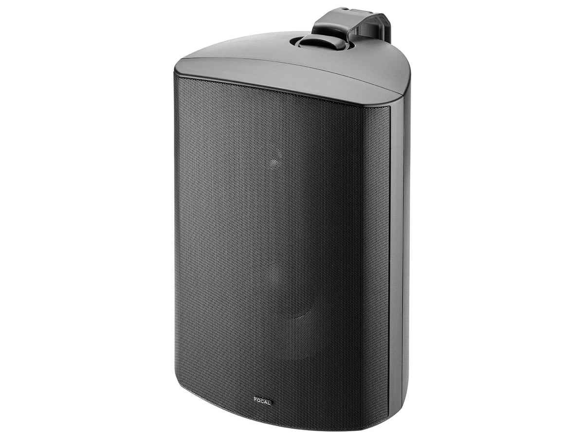 Focal 100 OD8, Nero, vista di tre quarti con griglia