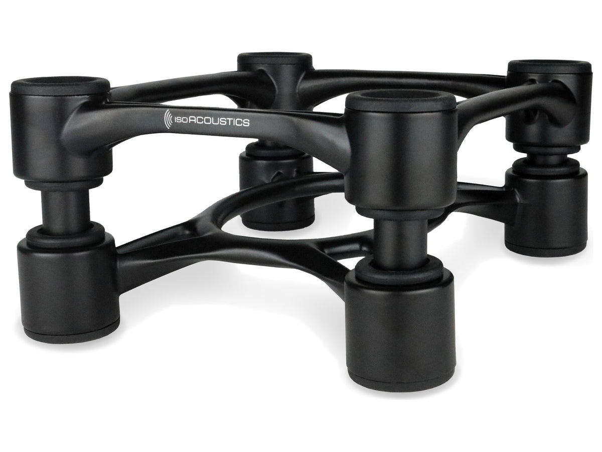 IsoAcoustics Aperta — nero, vista di tre quarti