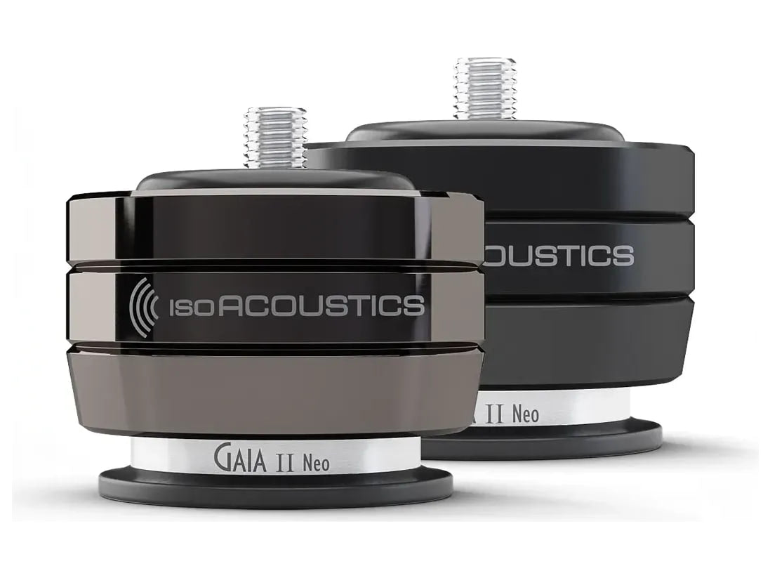 IsoAcoustics Gaia Neo — Gaia II Neo nelle finiture Dark chrome e Black