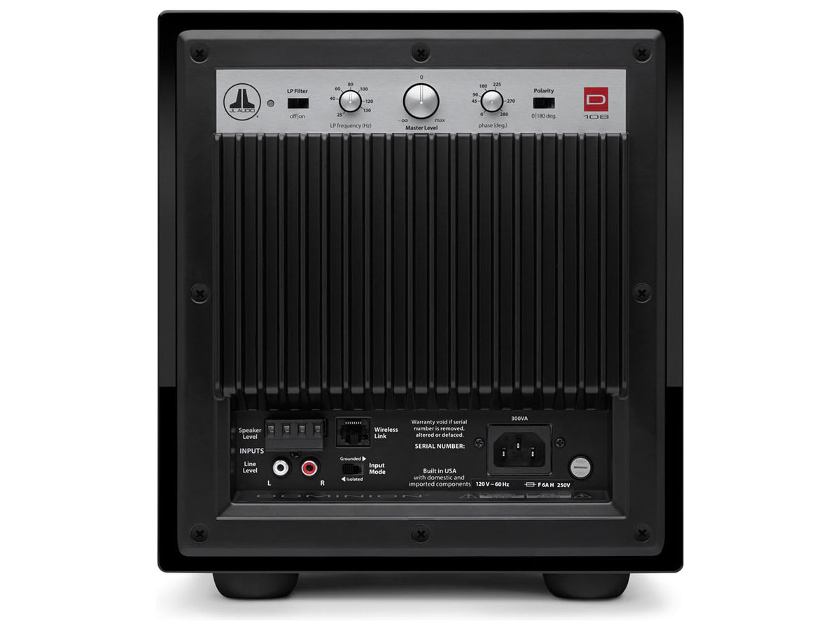 JL Audio Dominion d108 — Vista posteriore