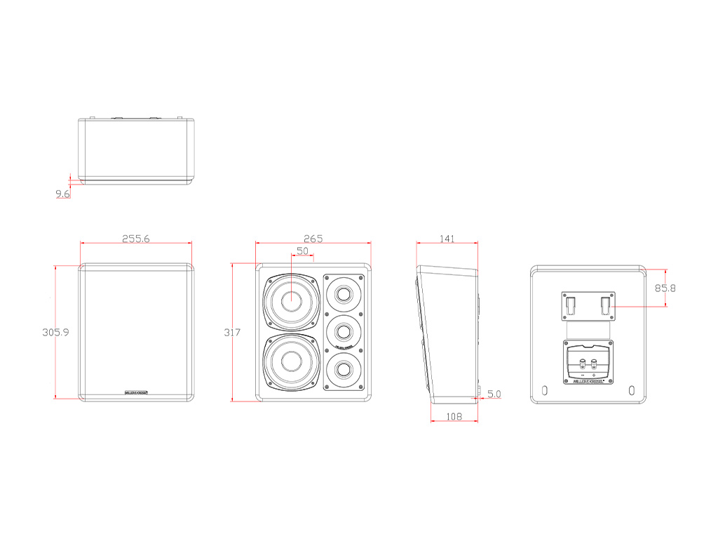 MK Sound MP150 MKII (Right/Center) — Dettaglio